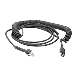 Zebra 15ft USB Coiled Cable