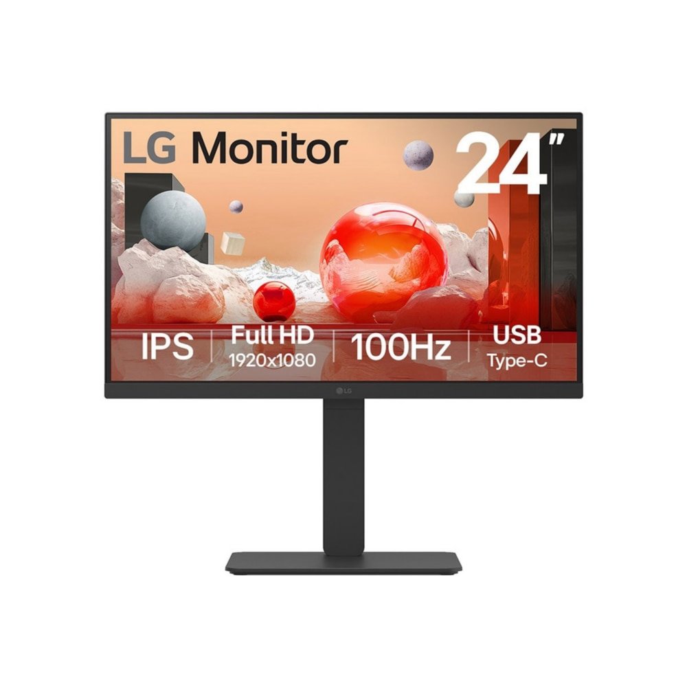LG 24BA650-B 24″ Class Full HD LCD Monitor [16:9 · Matte Black · 24BA650-B · Computer Monitors]