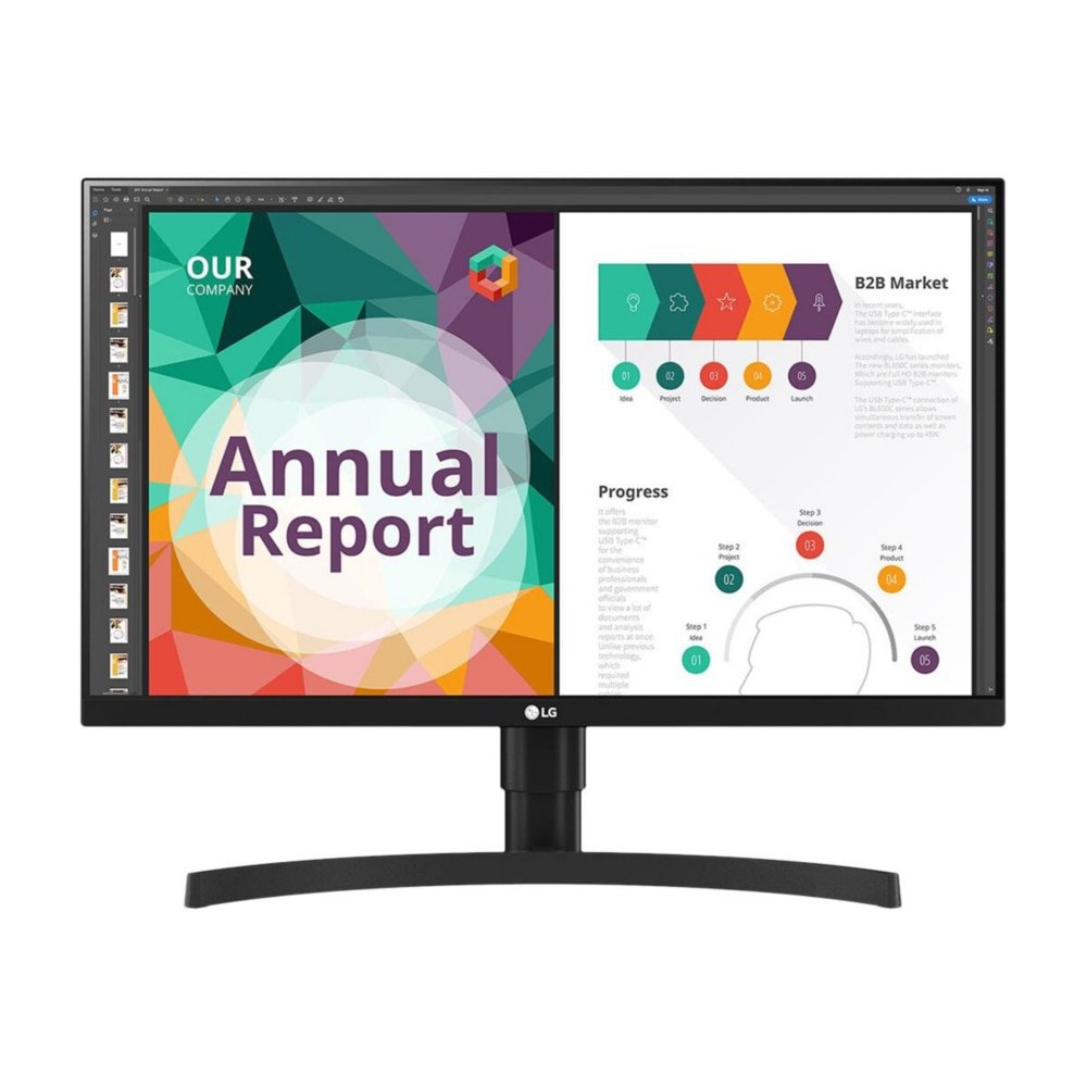 LG 27BN85UN-B 27″ Class LCD Monitor [16:9 · Textured Black · 27BN85UN-B · Computer Monitors]